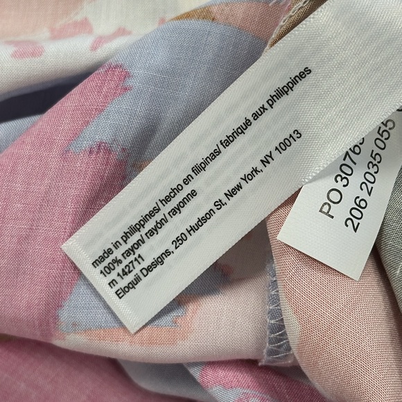 Eloquii Elements • Abstract Print Blouse w/Ruched Sleeves • Sz 24 • NEW! - Picture 8 of 11